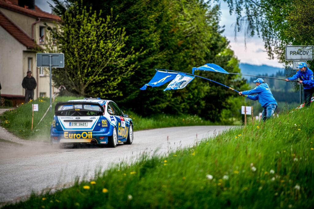 EuroOil team - V. Pech - P. Uhel na Rallye Č. Krumlov 2023