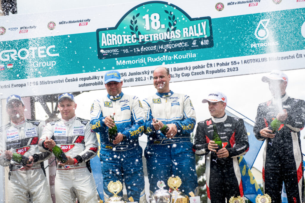 EuroOil team - V. Pech - P. Uhel na Rallye Hustopeče 2023