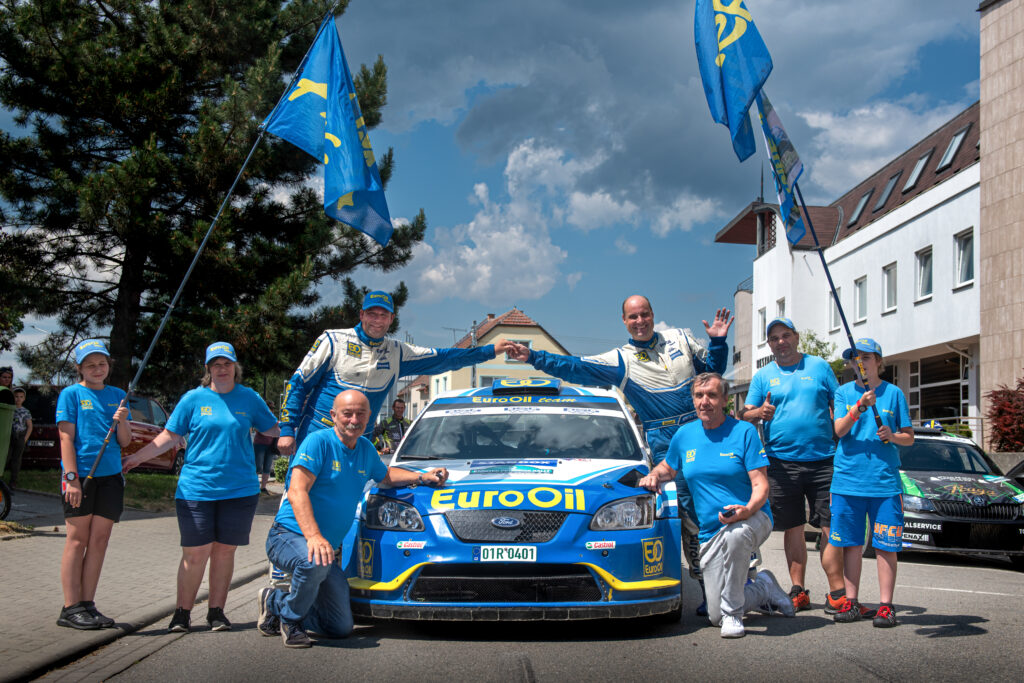 EuroOil team - V. Pech - P. Uhel na Rallye Hustopeče 2023