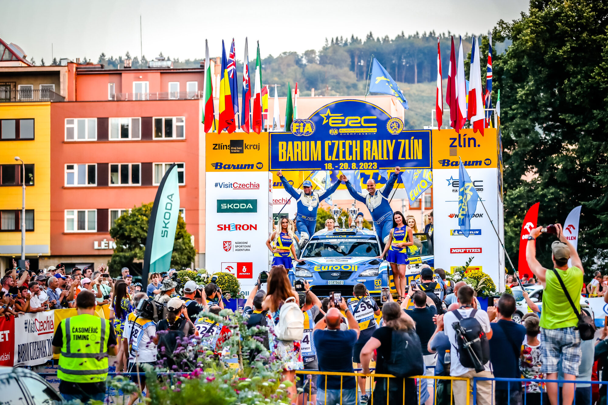 EuroOil team - V. Pech - P. Uhel na Barum Rallye 2023