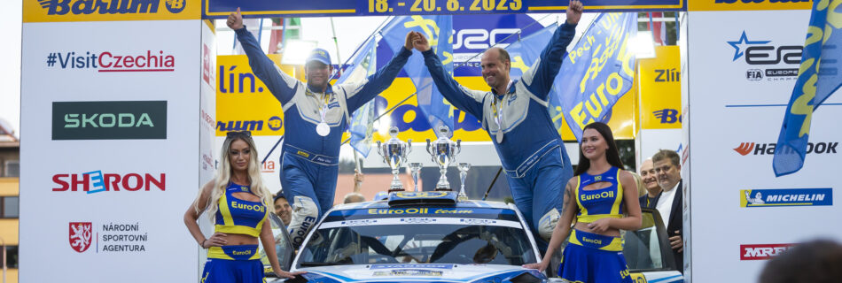 EuroOil team - V. Pech - P. Uhel na Barum Rallye 2023