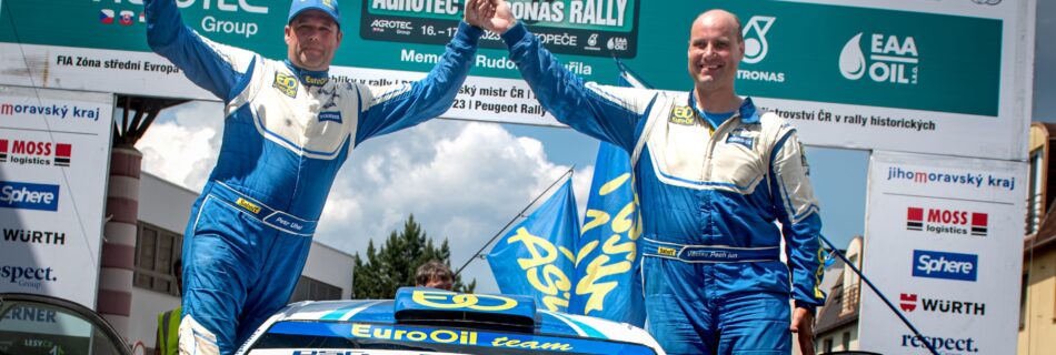 EuroOil team - V. Pech - P. Uhel na Rallye Hustopeče 2023