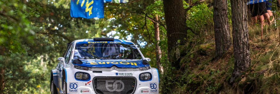 Plzeň, 23. září 2025 Pech s Uhlem na domácím Pačejově pátí. EuroOil team s posádkou Václav Pech jun. a Petr Uhel dojel na pátém místě absolutně při závěrečném podniku MČR a v šampionátu skončil celkově na šesté pozici.