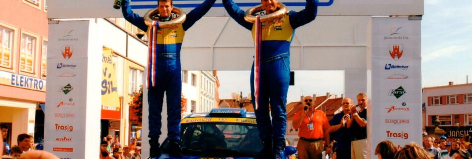 Plzeň, 4. září 2025 EuroOil team - V. Pech - P. Uhel ... Pech s Uhlem jedou závodit do Vyškova